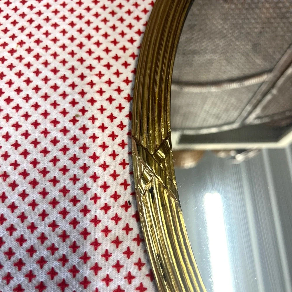 Vintage home interior gold resin mirror wall decor
